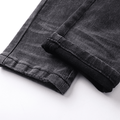 Amr Grey Staggered Logo Jeans