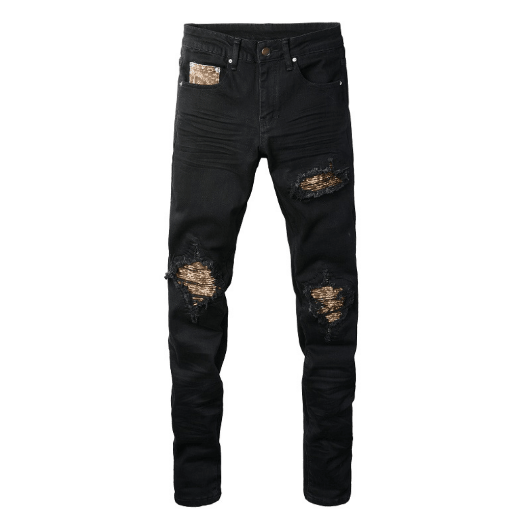 Amr Black Camo Jeans