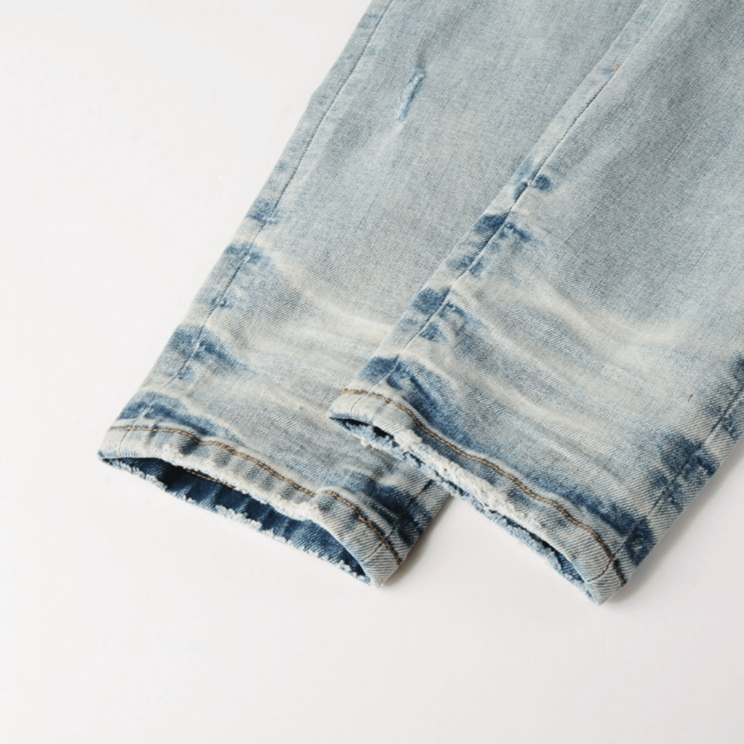 Amr White Patch Jeans