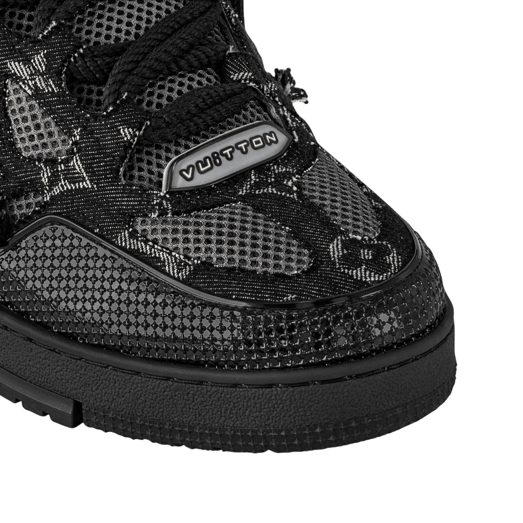 Skater Monogram Schwarz Silber Glitzer