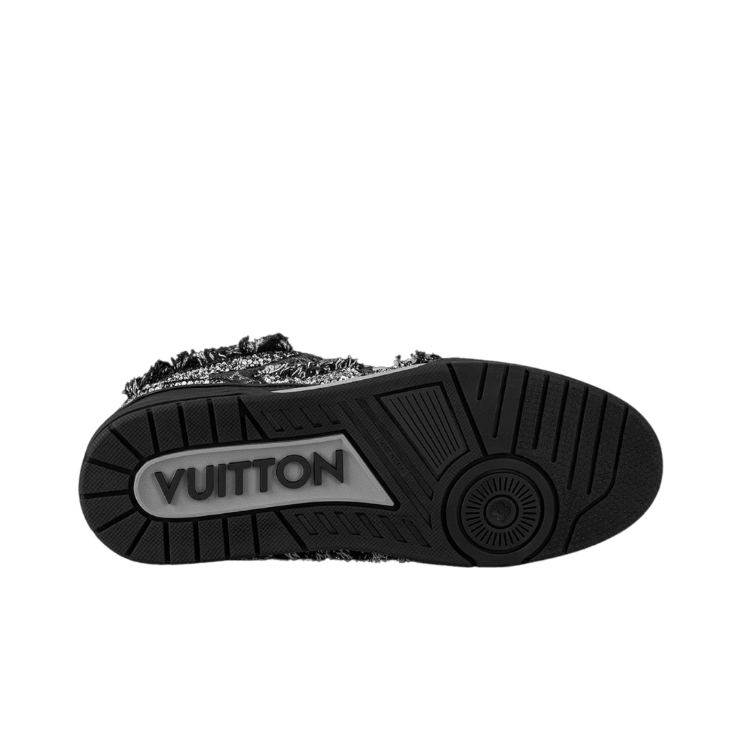 Skater Monogram Schwarz Silber Glitzer