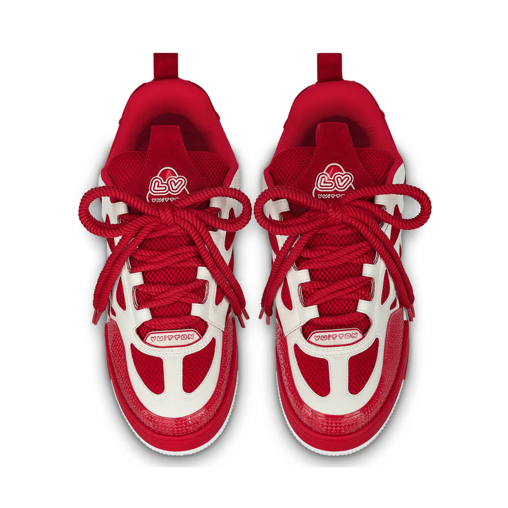 Skater Monogram Rot Weiss