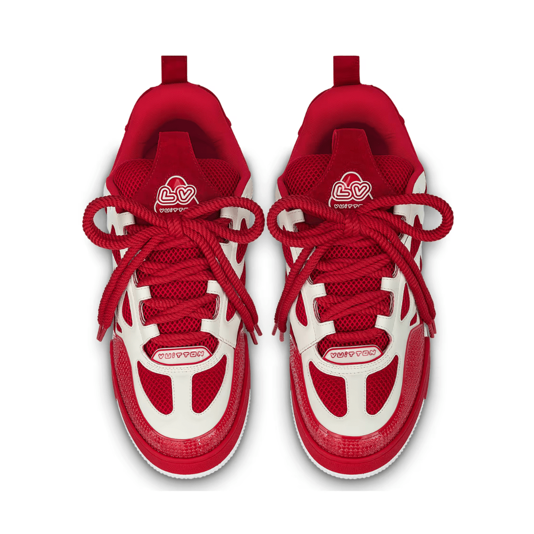 Skater Monogram Rot Weiss