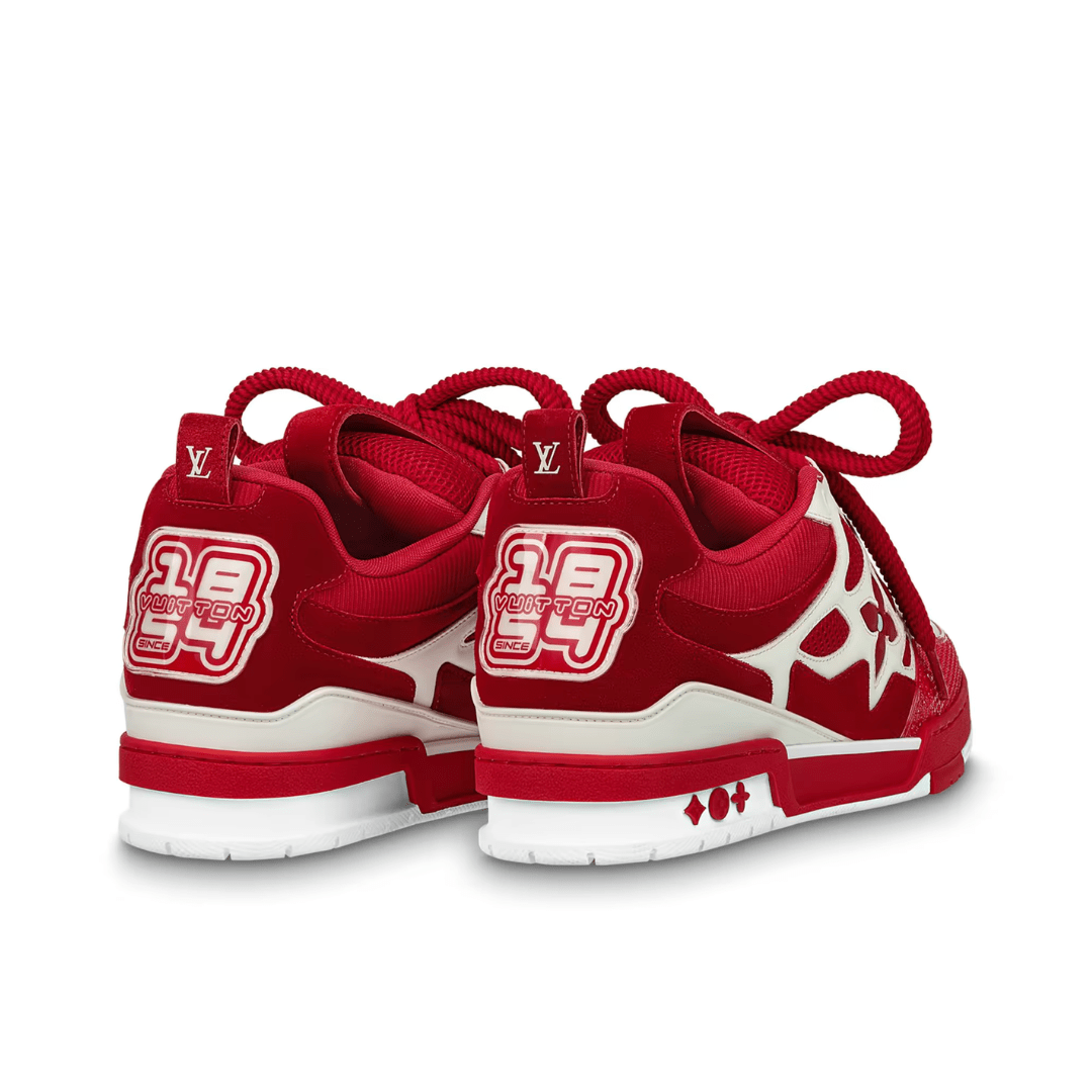 Skater Monogram Rot Weiss