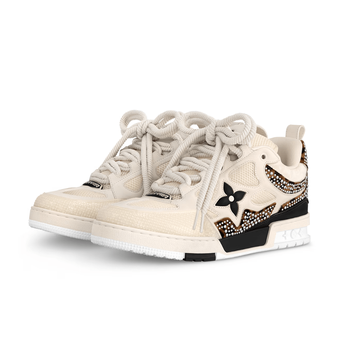 Skater Monogram Beige Strass
