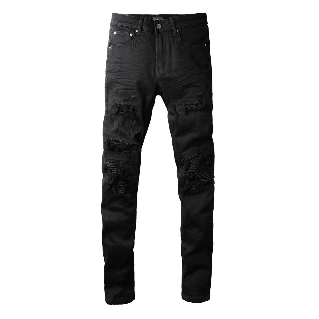 Amr Ripped Black Jeans