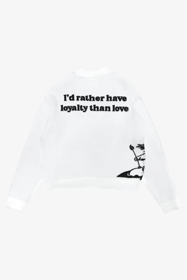 "ARROW" HEART SWEATER