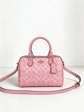 Handtasche – Hellrosa Caviar
