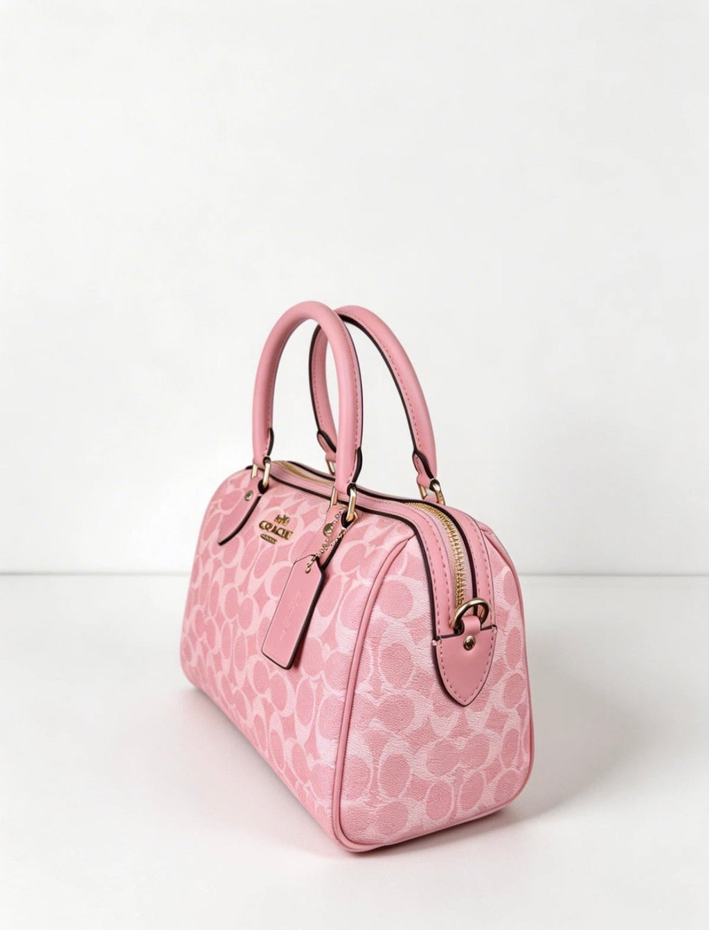 Handtasche – Hellrosa Caviar