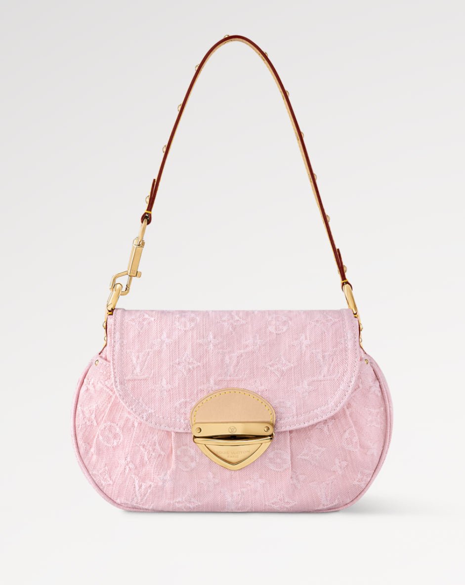 LIGHT PINK DENIM BAG