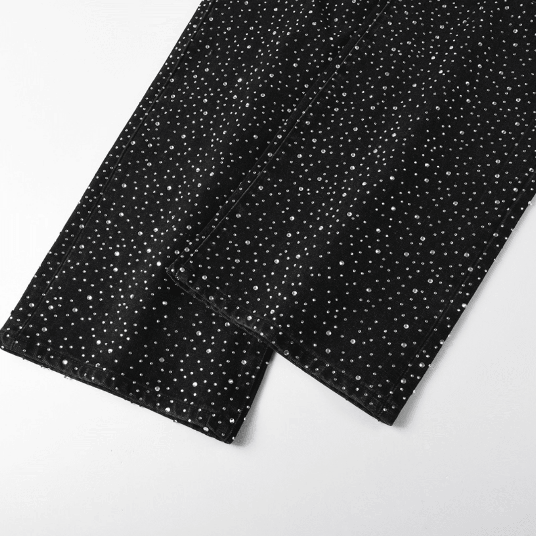 Purple Black Diamonds Jeans
