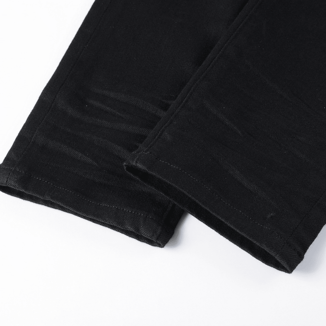 Purple Black Ripped Jeans