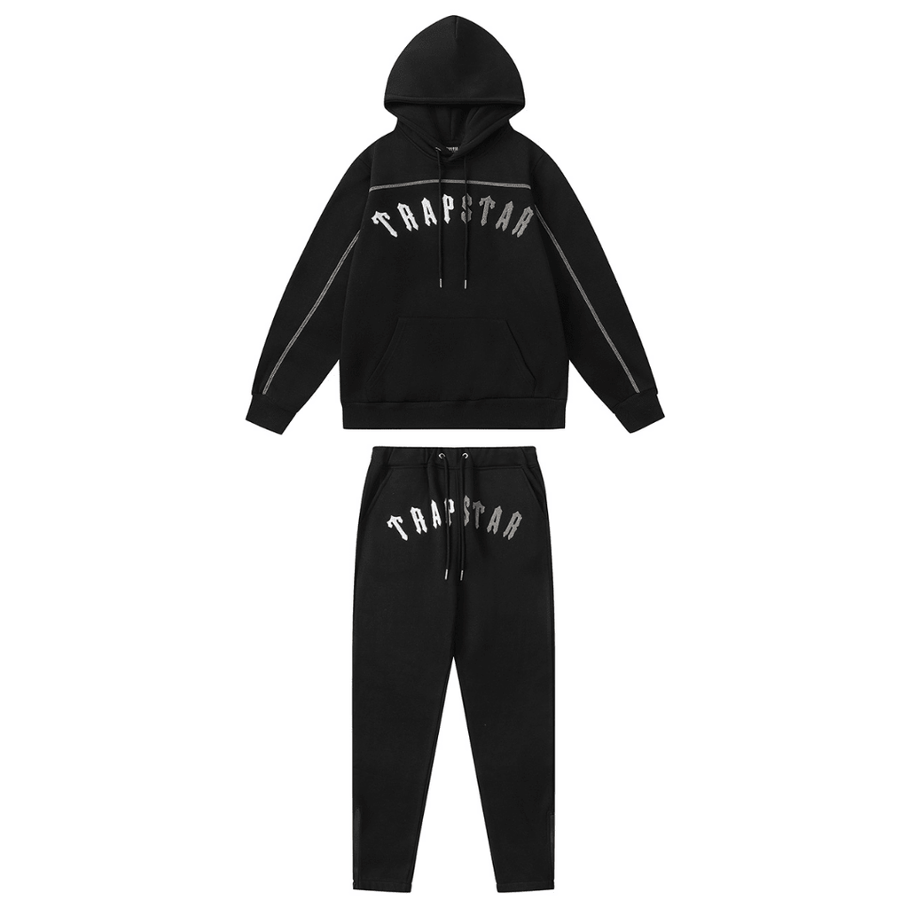Split Arch Black Tracksuit