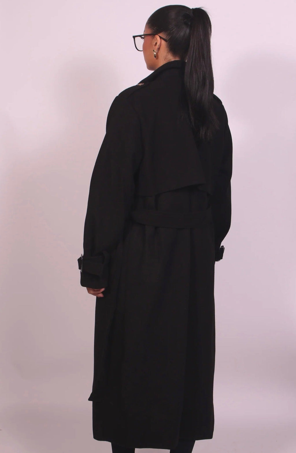 WINTER TRENCH BLACK